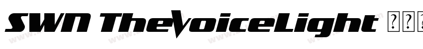 SWN TheVoiceLight字体转换